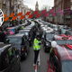 A protest against Uber in London in 2016.